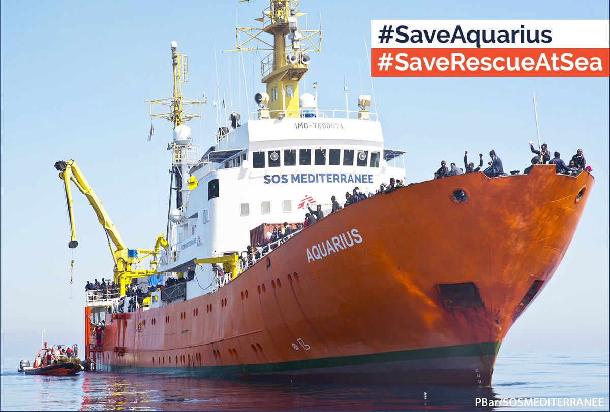 ⚡URGENT⚡<a href="/SOSMedFrance/">SOS MEDITERRANEE France</a> appelle la société civile à se mobiliser pour l’#Aquarius et le sauvetage en mer.
JE SIGNE LA PETITION 👉bit.ly/2DCNiEv 
Rassemblement citoyen le 06/10 👉bit.ly/2N95NQf 
#SaveAquarius #SaveRescueAtSea