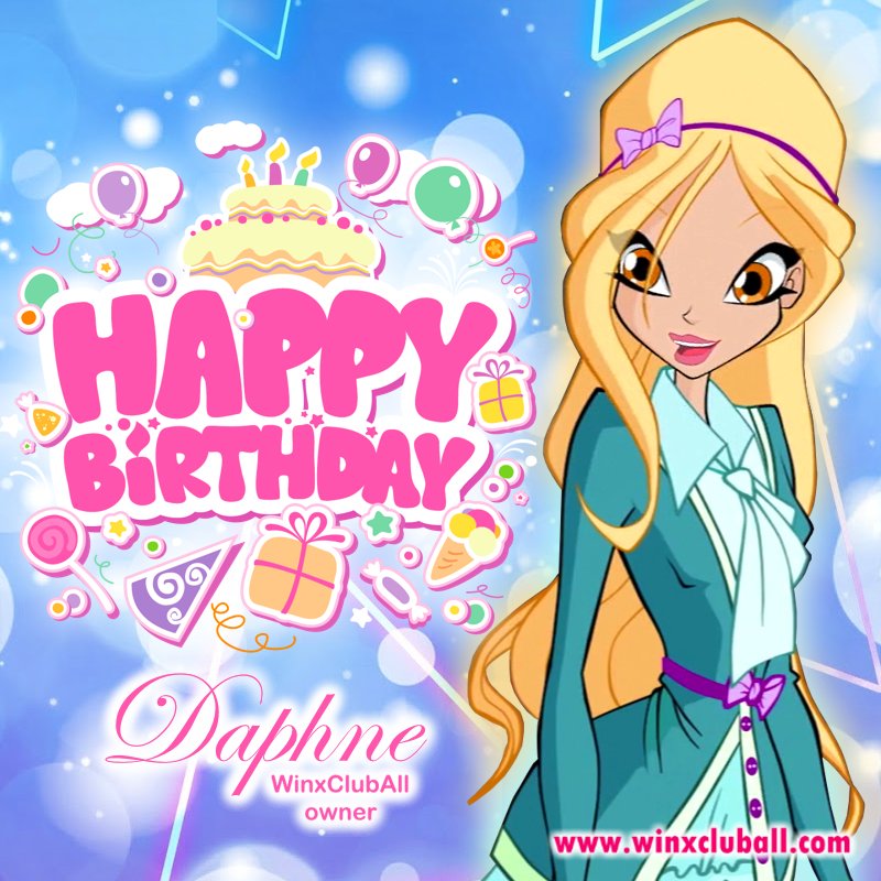 September 28... Daphne's birthday, the creator of WinxClubAll!!  🎂🎁🎉🎊🎉🎊
#WinxClubAll #Winx #WinxClub