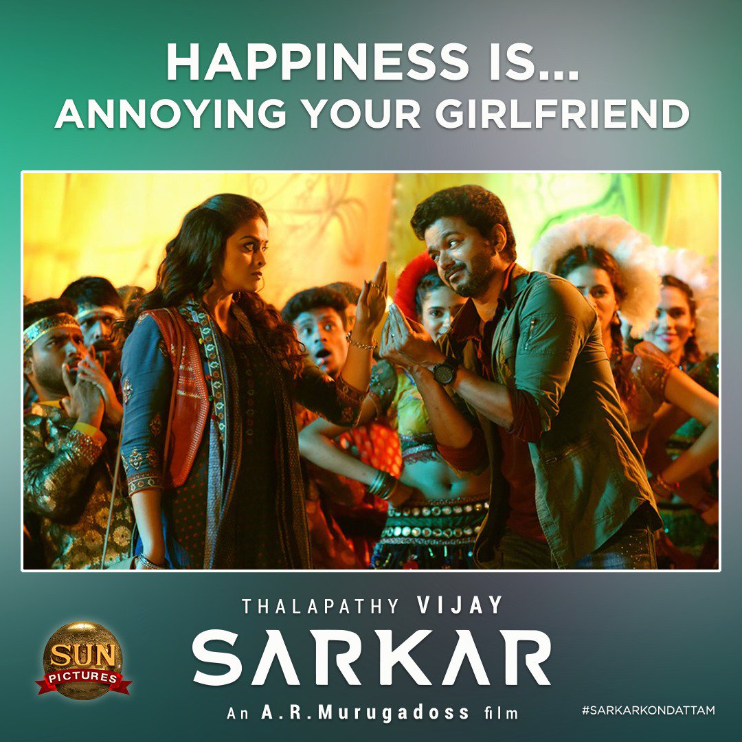 sunpictures's tweet photo. Mention your girlfriend and make her feel annoying!

#Sarkar https://t.co/8Dy0sMicFH