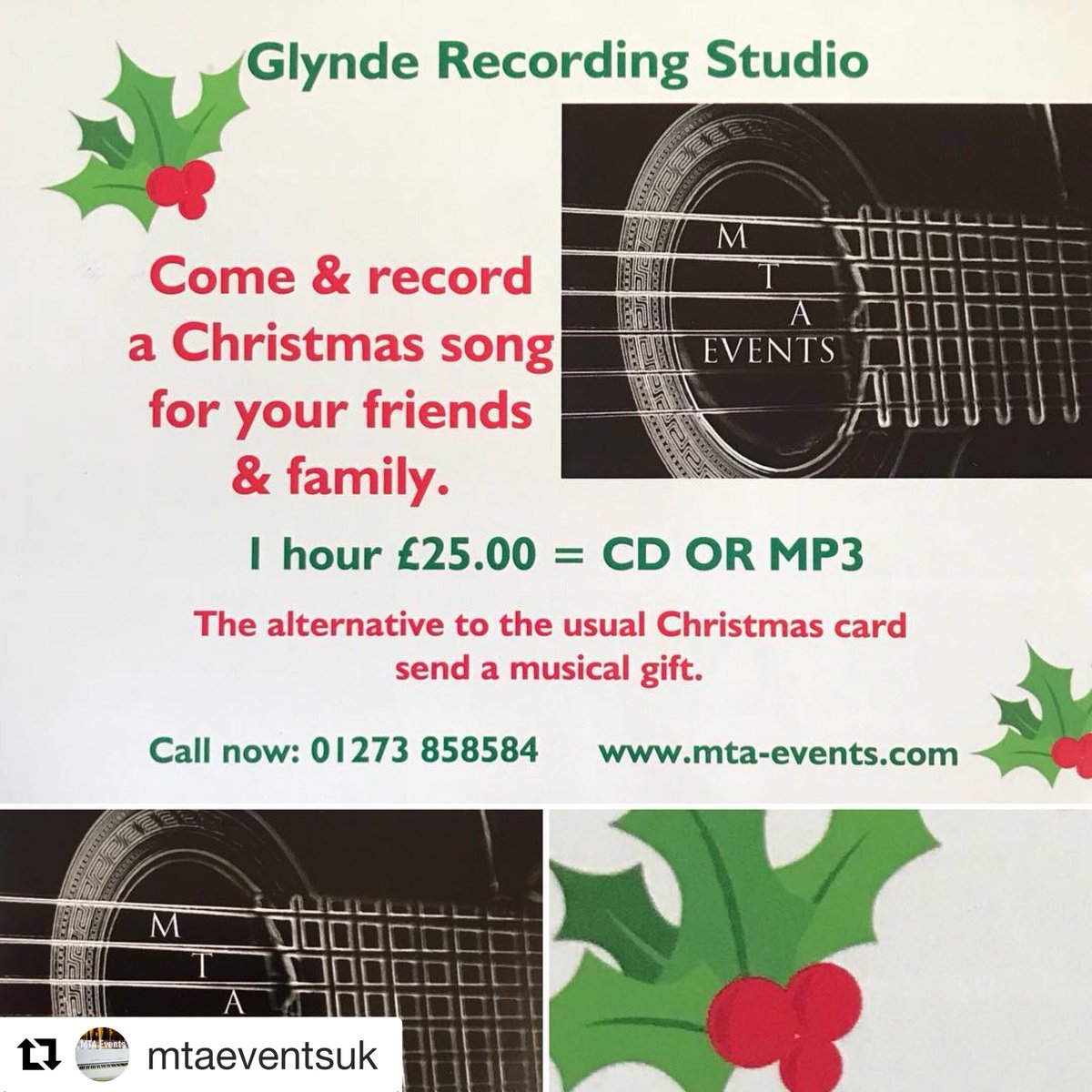 elizabe02528139's tweet photo. Christmas Song Recording at our Glynde Music Studio for that ultimate unique gift. #christmas #xmas #christmasgift #christmaspresent #recordingstudio #christmassongs #songrecording #sussexmusic #recording #recordingsongs #xmaspresent #xmasgifts #cdrecording #recording https://t.co/WbeJSKL67c