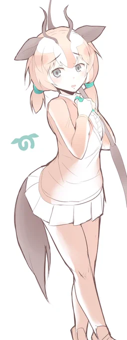 リムガゼルちゃん雑描き #けものフレンズ 