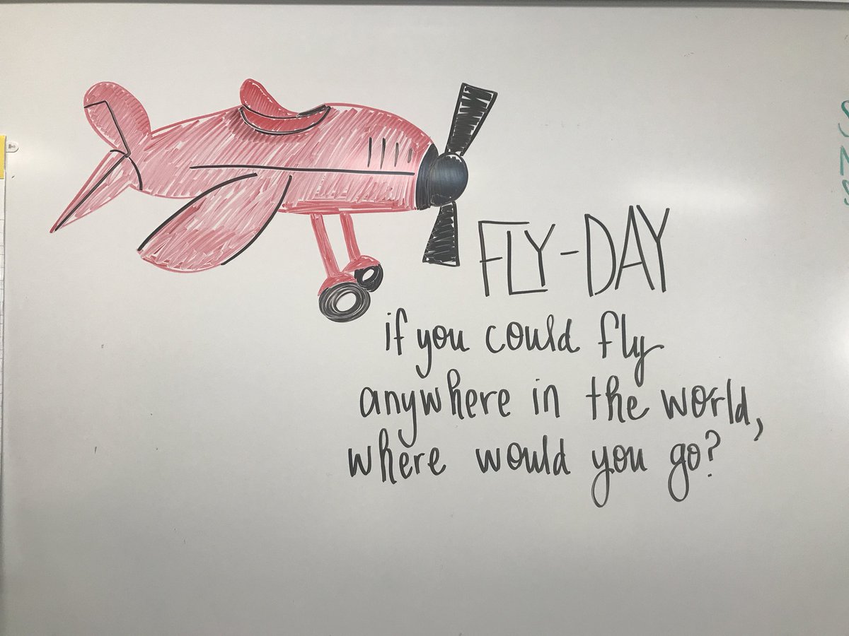 Kmunioz's tweet photo. Today’s whiteboard prompt...excited to see the whiteboard fill up!! #buildscommunity #kidslovetousetheexpomarkers #relationshipsfirst #TeamBCSD #istolethisfromIG https://t.co/x5II5k5vrZ