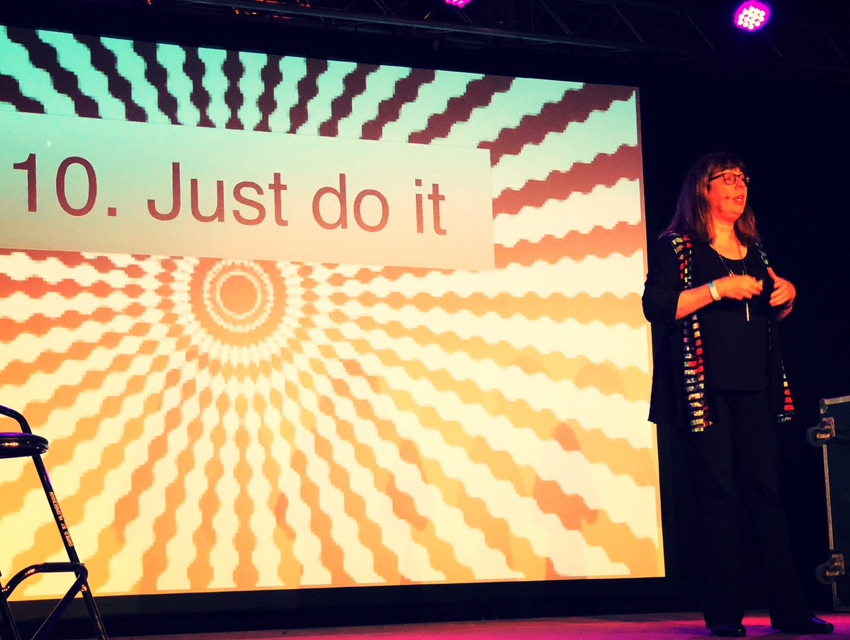 PauloBlikstein's tweet photo. Sylvia Martinez closes FabLearn Netherlands 2018 with a keynote about what maker educators know #fablearnNL2018 #fablearn https://t.co/wOyZ7YaHb9