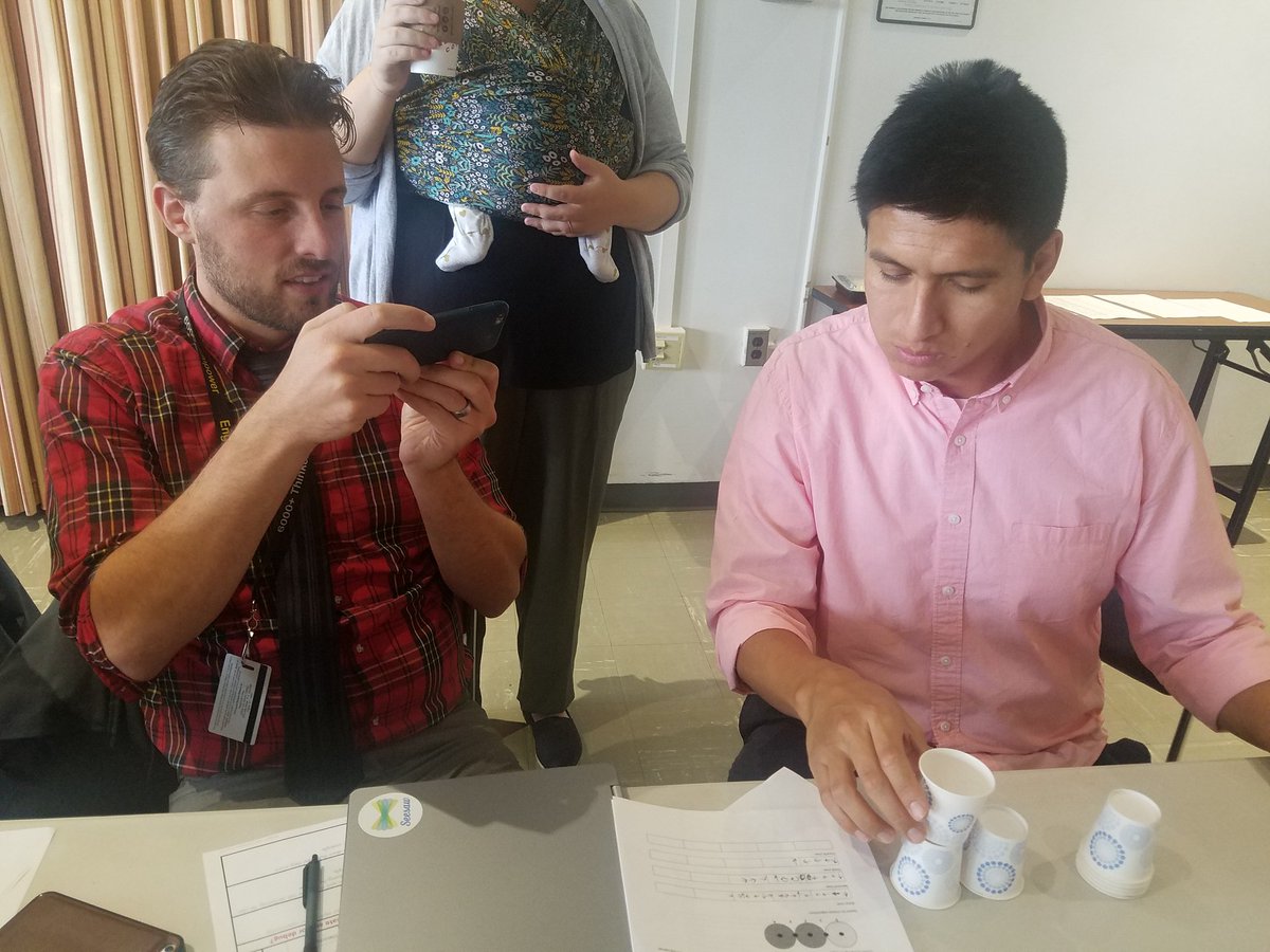 HeatherTechTST's tweet image. Computational thinking exercises #icsdedtech with @diane_levitt building capacity through unplugged activities #myroboticfriend #cs4all