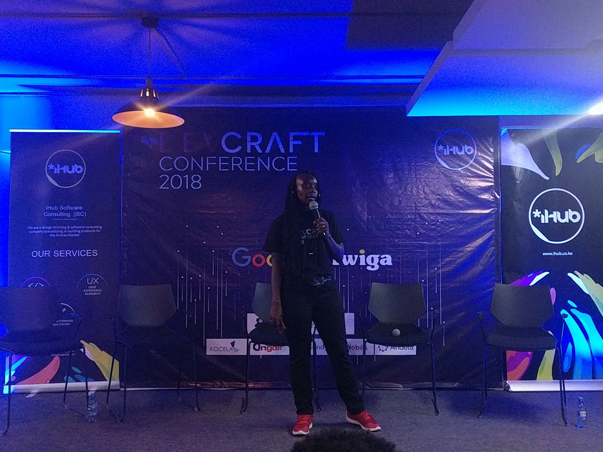 Afrowave's tweet photo. @Nekesa giving her closing speech for an excellently produced #DevCraftKe. Thank you @iHub and @iHubConsulting . https://t.co/frX5CLyD6J