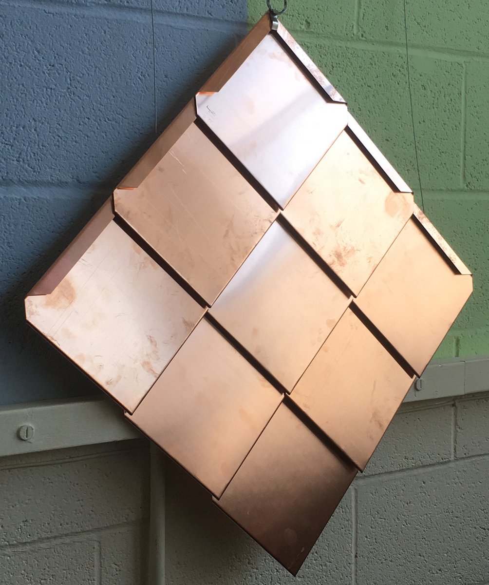 FieldOriginal's tweet photo. Beautiful copper tile samples have arrived from @metal_solutions for a facade on a project in #Iffley , Oxford. We're looking forward to creating varied colours using techniques to speed up the oxidisation process!!! #oxidisation #copper https://t.co/PCQ859yFmx