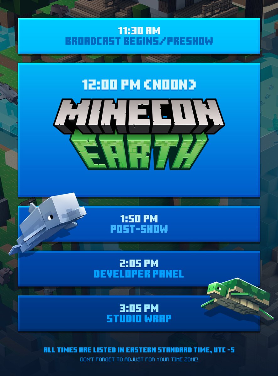 Minecraft on X: MINECON Earth 2018 is just one teensy tiny day