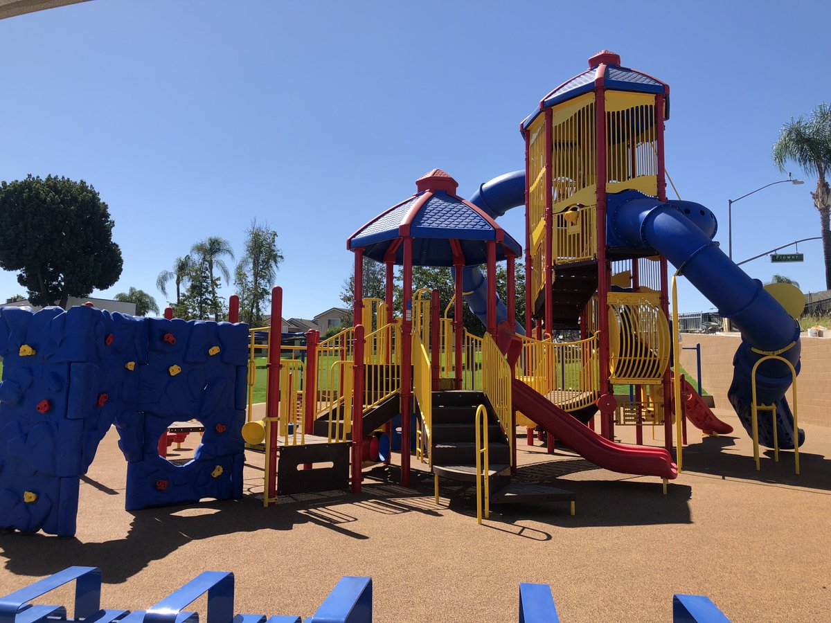 BreaCityHall's tweet photo. Join us and the Brea Olinda Unified School District at 1PM today to celebrate the dedication and opening of the renovated Lagos de Moreno Park/Laurel Elementary School Playground! Refreshments and campus tours will be provided after the ribbon cutting ceremony. https://t.co/ituGt5Ha8n