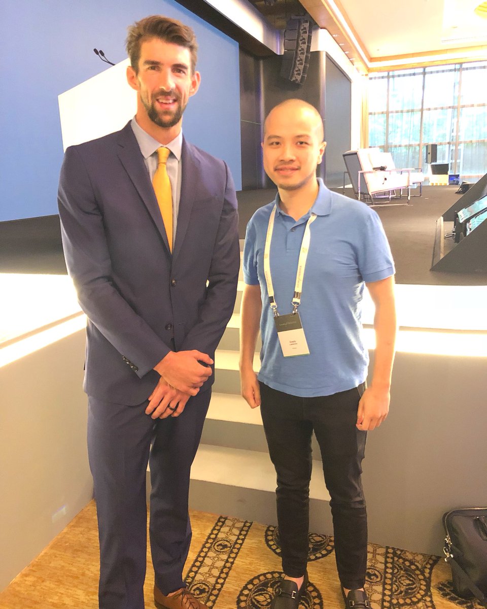 glaksmono's tweet photo. Thank you @MichaelPhelps for sharing. Your story is truly an inspirational! #campseq #RaiseTheBar https://t.co/K91OVb9Jfq