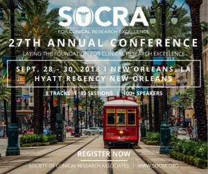 OmniCommSystems's tweet photo. At SOCRA's 27th Annual Conference, OmniComm’s Abby Abraham, VP-Data Analytics &amp; RBM, will present results from an industry-wide, one-of-a-kind survey about the impact of ICH E6(R2) in the adoption of RBM:  “Latest pulse on Risk-Based Monitoring” on Sept. 29 at 3:45 p.m. https://t.co/JpLE4mLvwL