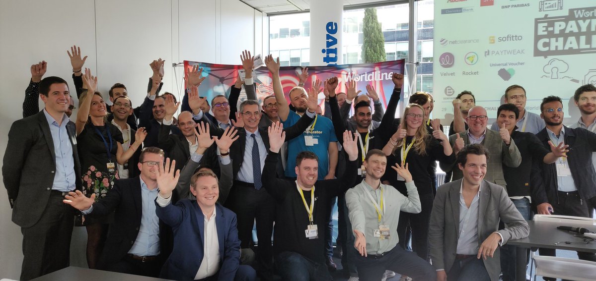 WorldlineGlobal's tweet photo. Again a big congrats to all the participating #Fintech #startups! See you at the next #Worldline #ePaymentsChallenge #Hackathon! @BeMyAppFR https://t.co/HIIb4WLhkQ
