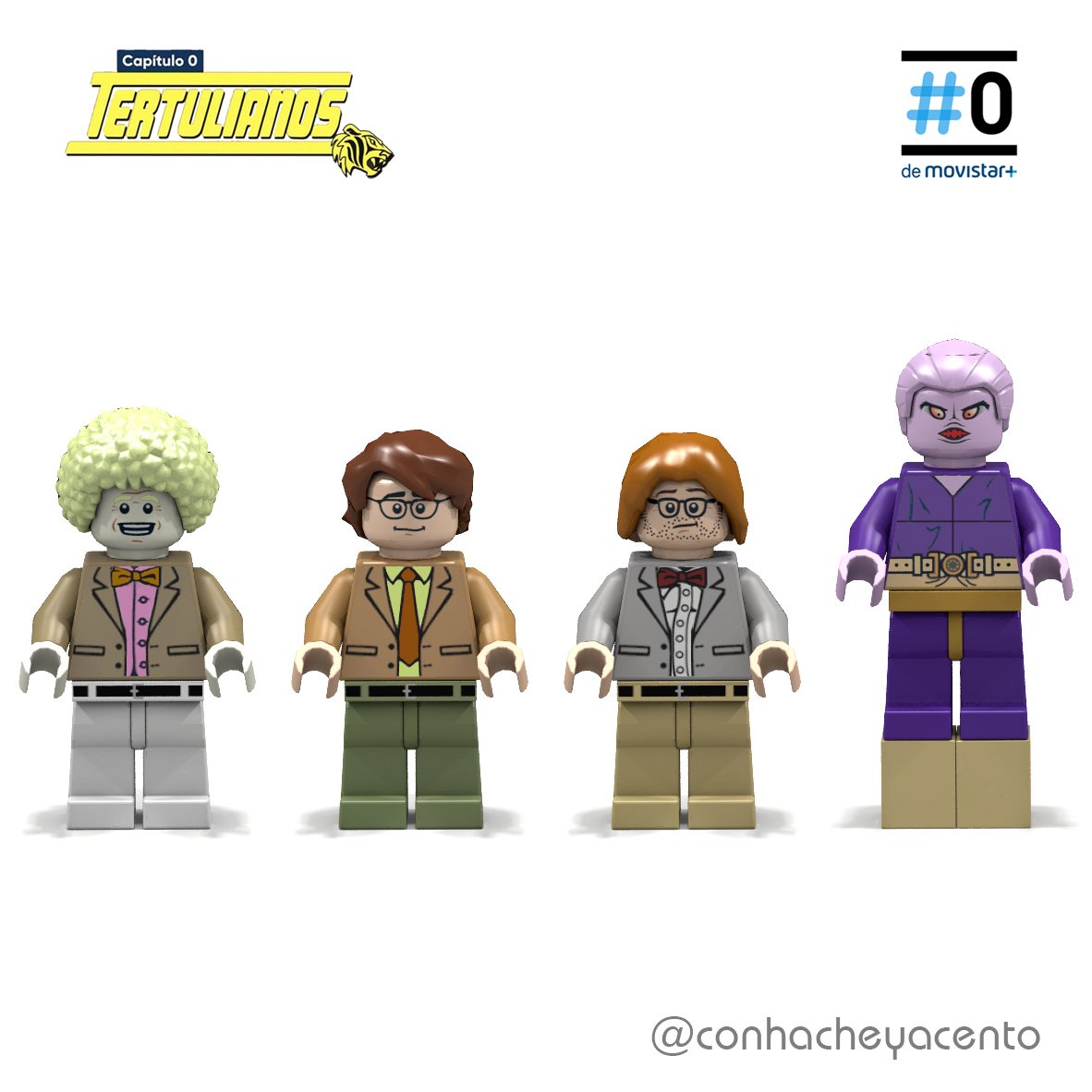 Cada episodio de #Capítulo0 da para diseñar más de un set de #LEGO, pero no he podido resistirme a homenajear el reencuentro de los #tertulianos más #chanantes. Sólo por la foto de #Inda merecía la pena.

#lego #hansbricksteen #joaquínreyes #ernestosevilla #raúlcimas #javierbotet