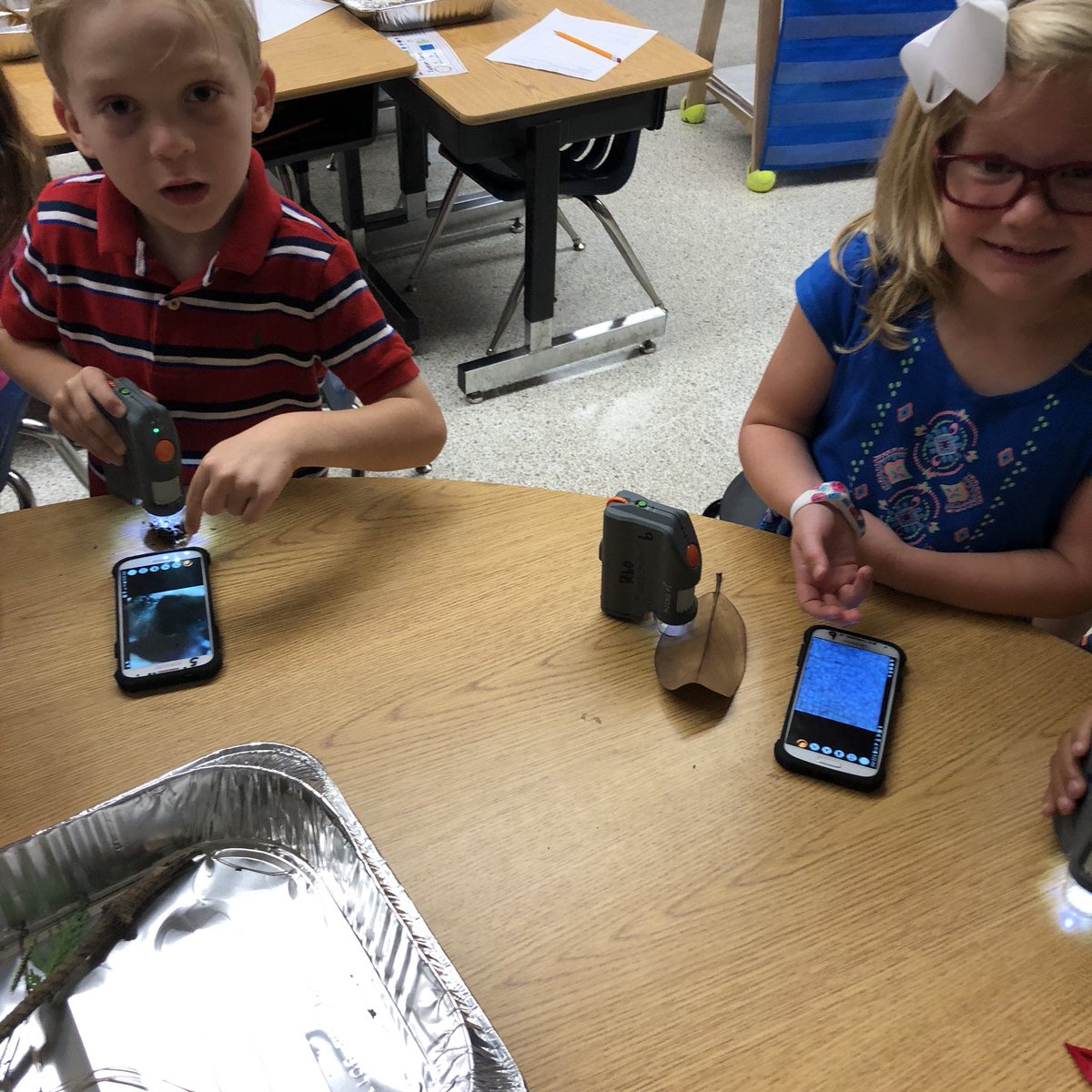 Franoinfirst's tweet photo. Today we all became scientists and explored objects found in nature using new technology! Check out the excitement in our room while using modern microscopes thanks to @smitherette @TracyPHemphill @RosemontForest #WeAreVBSchools https://t.co/o0TiKUIuzm
