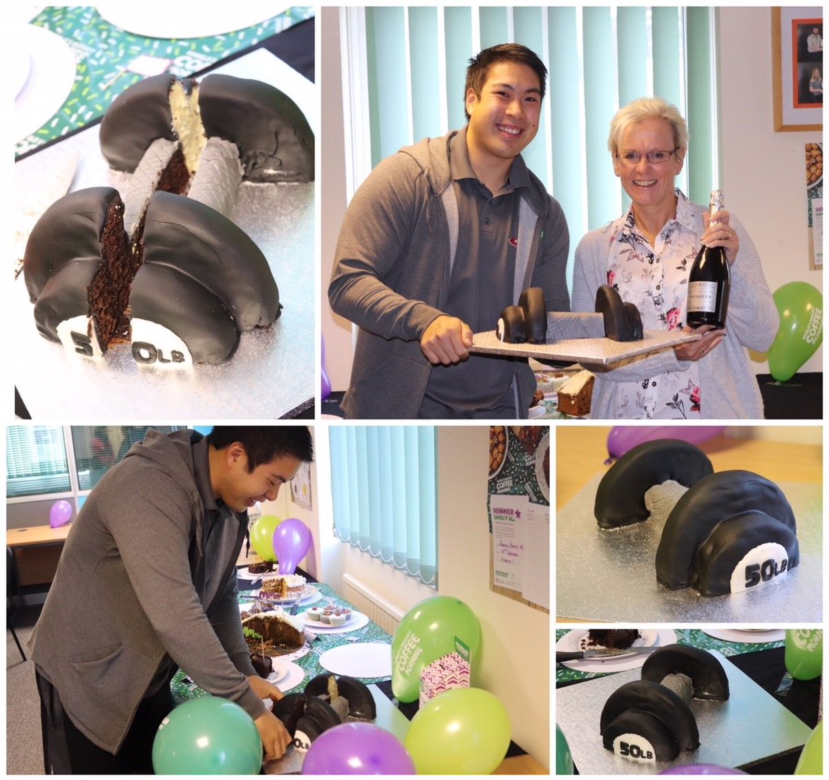 Alive_hr's tweet photo. And a big congratulations to Gary from #ProgressGym who won our Star Baker award!! 

#Macmillancancersupport #Worldsbiggestcoffeemorning #Fitness #Cakes #FridayFeeling https://t.co/hl8RvkjkM8