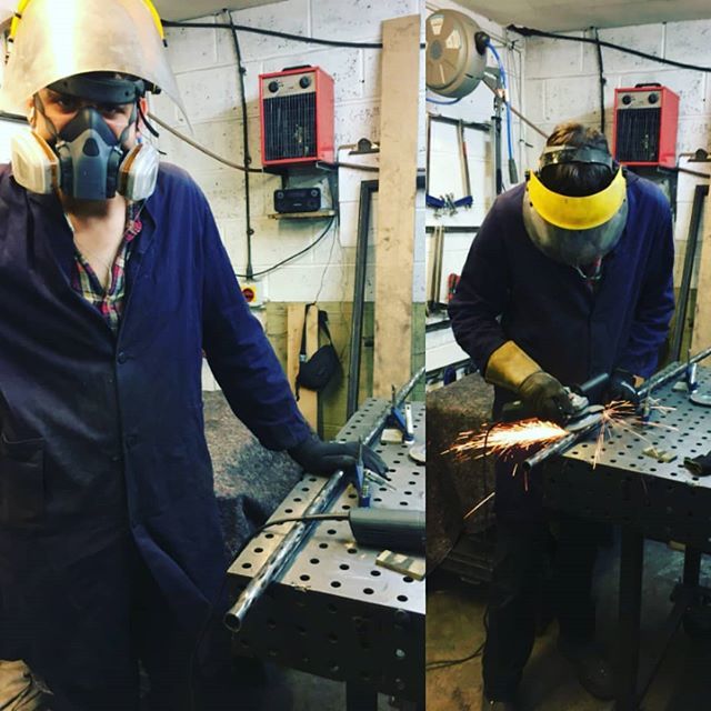 contour_df's tweet photo. Eoin doing some work and looking very pleased with himself #metalwork #bespoke #groundfinish #hubertzandberginteriors https://t.co/RyojFBGzbL https://t.co/eN6l9OL4xq