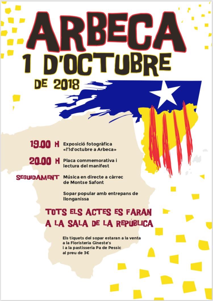 rbeca_anc's tweet photo. #1O a Arbeca. Farà un any els demòcrates hi érem tots. Vàrem votar 1184 persones 78% de participació. #VamVotarVamGuanyar https://t.co/19GdZPCTt8