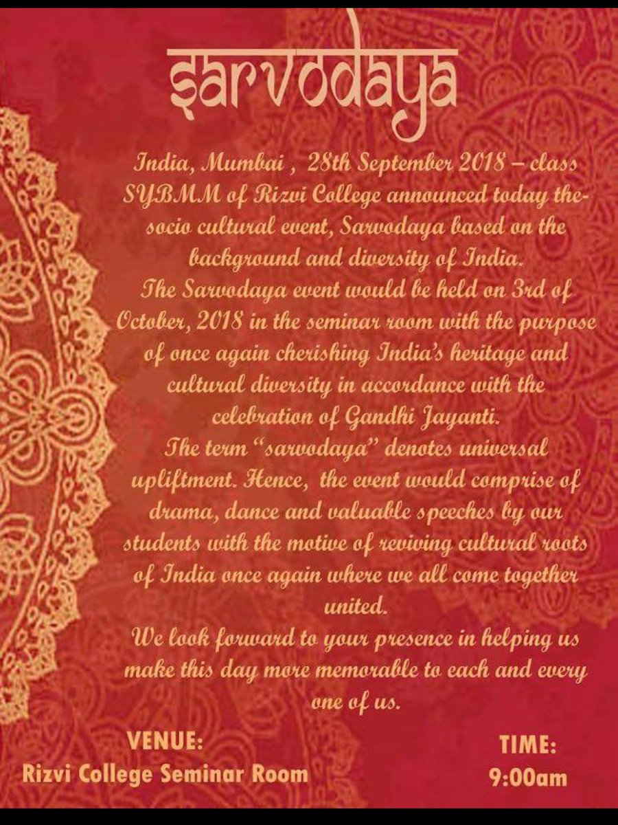 PrRizvi's tweet photo. #SARVODAYA_2K18 https://t.co/wRqx4BbLww