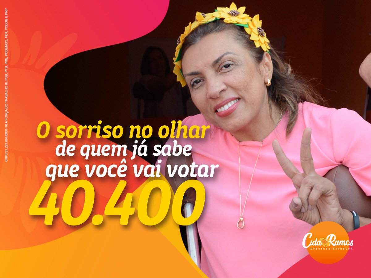 cidaramosm's tweet photo. Ao lado de Cida a gente sabe que está tranquilo, que temos alguém que podemos confiar e que defenderá os interesses do povo! 
#EquipeCida
#EutôcomCida 
#Cida40400
#Joao40 https://t.co/605R26Oaqv