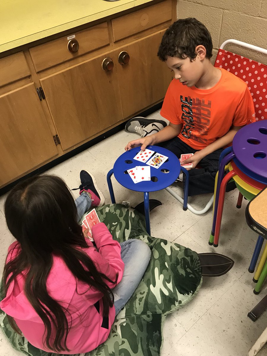 WinterPAS4's tweet photo. Math games- Subtraction War. Low score wins! https://t.co/7HlvTXACN6