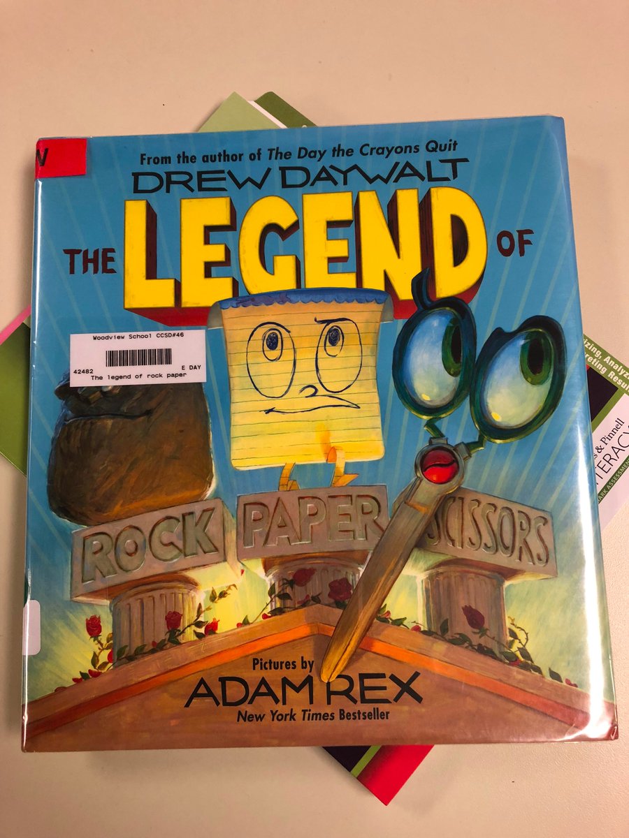 WvReading's tweet photo. Have a problem to solve?  Let's solve it with Rock, Paper, Scissors!  The 2nd graders had a great time playing a little Ro, Sham, Bo after listening to The Legend of Rock, Paper, Scissors.  We laughed so much during this read aloud!#classroombookaday @DrewDaywalt https://t.co/8yfJ2v4YnD