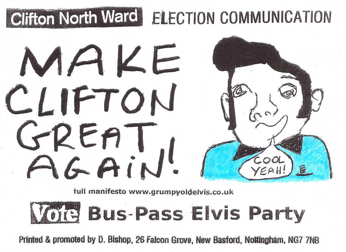 buspasselvis's tweet photo. #CliftonNorth Byelection I would like to thank the 46 folks who voted to make Clifton Great Again! Shame about the 10,102 voters who didnt! #AhHuhHuh https://t.co/7zXmIsSjlv