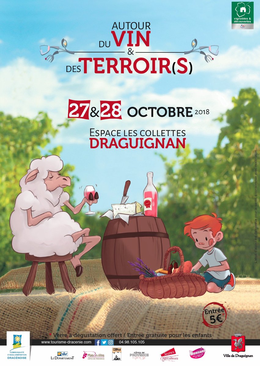 otdracenie's tweet photo. [DRAGUIGNAN] Autour du Vin et des Terroir(s) 27 &amp; 28 Octobre 2018
 Autour du Vin = 100 exposants / Karting Farmer / Transhumance / Ateliers / Mini Ferme / Conférences / Pétanque / Dégustations
programme ici -> https://t.co/pRzF3ethFr
#AutourDuVin #dracenie #var #provence #verdon https://t.co/lTybGqe1gU
