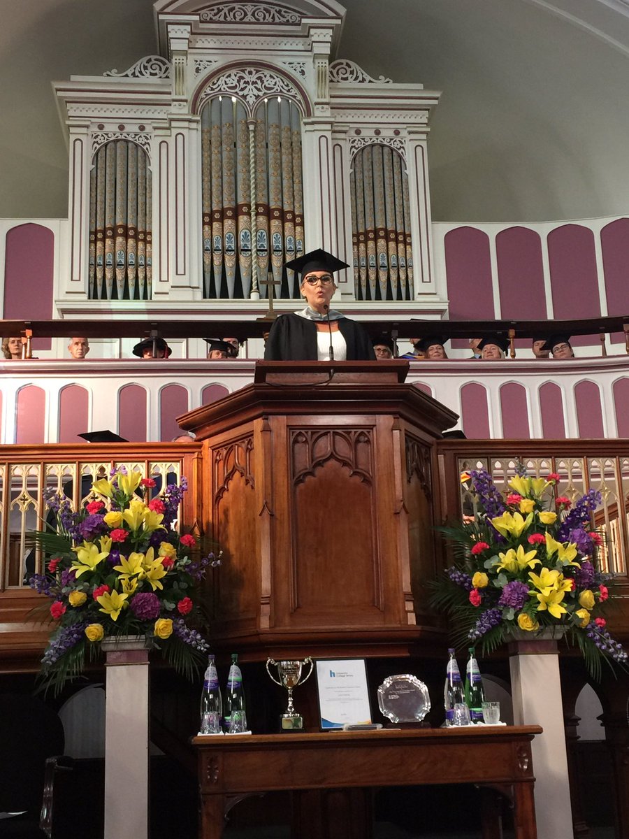 Highlands_JSY's tweet photo. A fantastic Commencement Address from Dr @TessaHartmann CBE, Managing Director of @HartmannMedia, who is giving our graduates some brilliant advice and guidance about their future lives and careers #UCJGraduation18 https://t.co/MiO3knLKz3