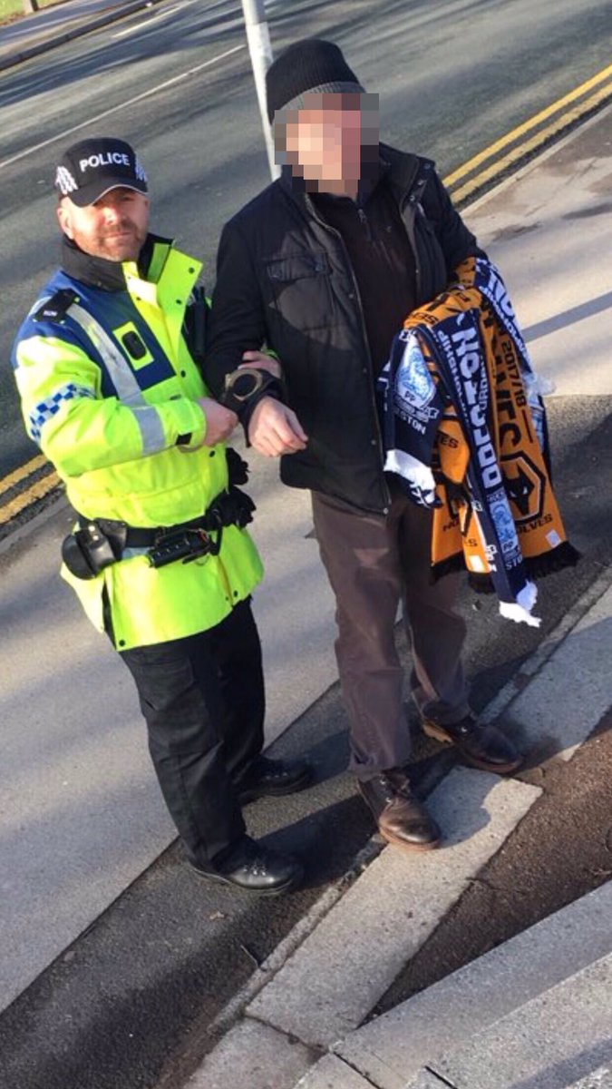 PNEPolice's tweet photo. @WMPAlbionFC we’re looking forward to welcoming #wba #baggies fans to Preston for the first time in years tomorrow....but a word of advice we have a zero tolerance approach to half/half scarves.......we prosecute ALL wearers! https://t.co/uAsWCT4oce