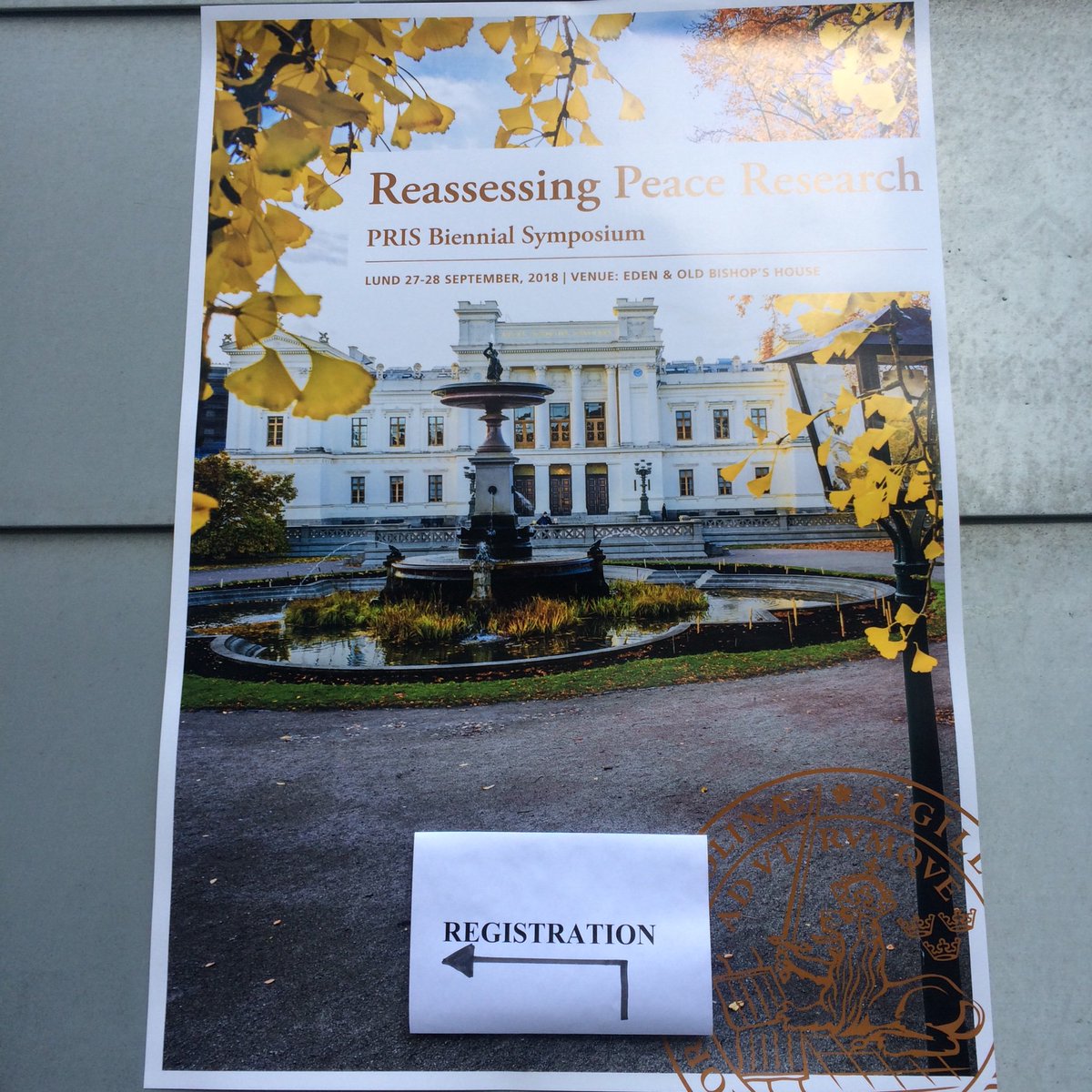 PernillaNo's tweet photo. Thanks @PRIS_Sweden for a great conference, happy to have presented my work on disaster management in conflict areas on a panel alongside great fellow panelists @stefandoring @nnkatrin #PRIS2018 https://t.co/iKeqlkk2ZX