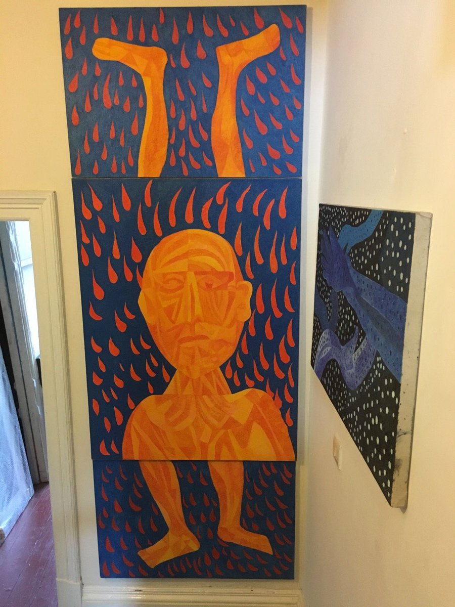 Putting finishes touches to the Studio in readiness for Rossendale Art Trail #RAT18