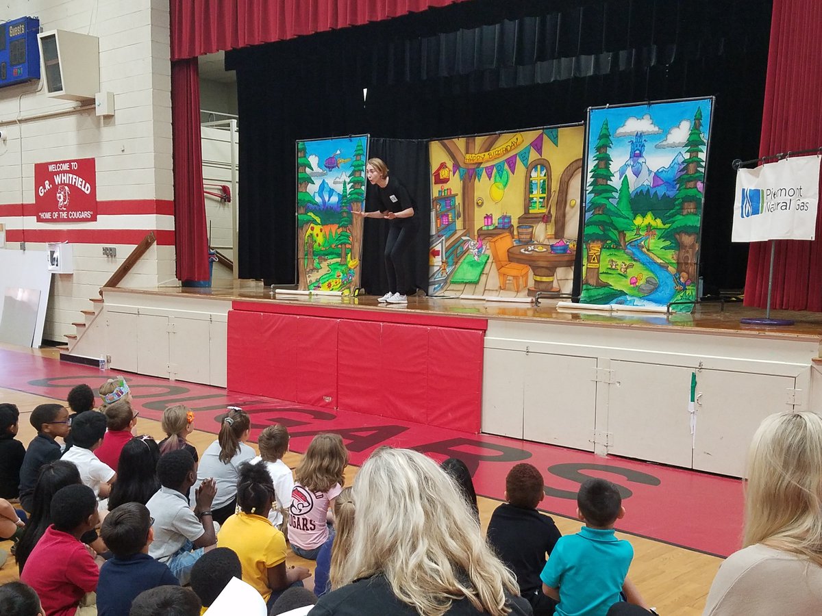 Our K-5 students had a great time today learning about natural resources and conservation through the play Once Upon a Flame!
