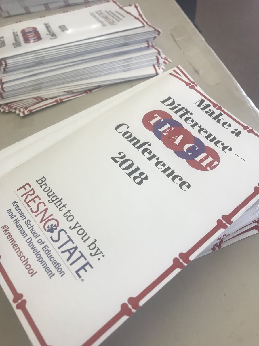 Teacher_Pathway's tweet photo. Come one, come all to @Fresno_State with @FresnoKremenEdu to Make a Difference TEACH Conference. https://t.co/MUUrRMdWwo