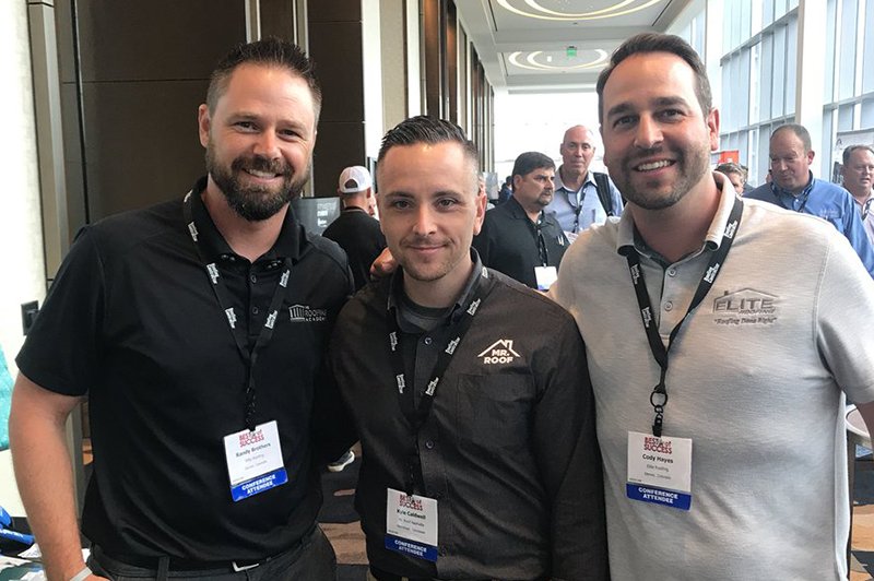 EliteRoofingCO's tweet photo. Our founders and marketing team just had the pleasure of attending @RoofContr Best of Success event September 23-25. Let’s take a look at a few highlights from #BOSCof https://t.co/vMYh4aWHsJ #eliteroofing #roofing #dallas #denver #roofingcontractor https://t.co/hd9JVIZkoD