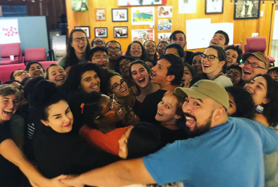 sfalliance's tweet photo. 📸🍅✊🏽 Students and youth meet in Immokalee at #2018Encuentro to escalate campaigns to #BootTheBraids; put finishing touches on upcoming “Pulling Back the Curtain on Wendy's” National Week of Action, Oct. 22-28… See the full photo report here: https://t.co/6lta02xKh7 https://t.co/mk7AiqmTwu