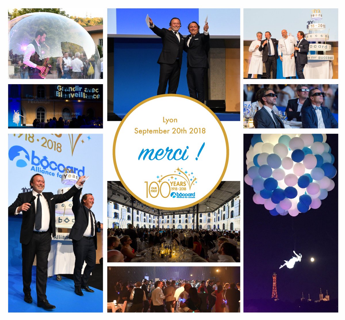 Soirée de Gala de "Nos Premiers 100 ans" à Lyon - Une soirée féerique et une communion entre collaborateurs, clients et partenaires qui marquent d'une page indélébile notre histoire. Merci ! 
#happybirthdayboccard #nospremiers100ans