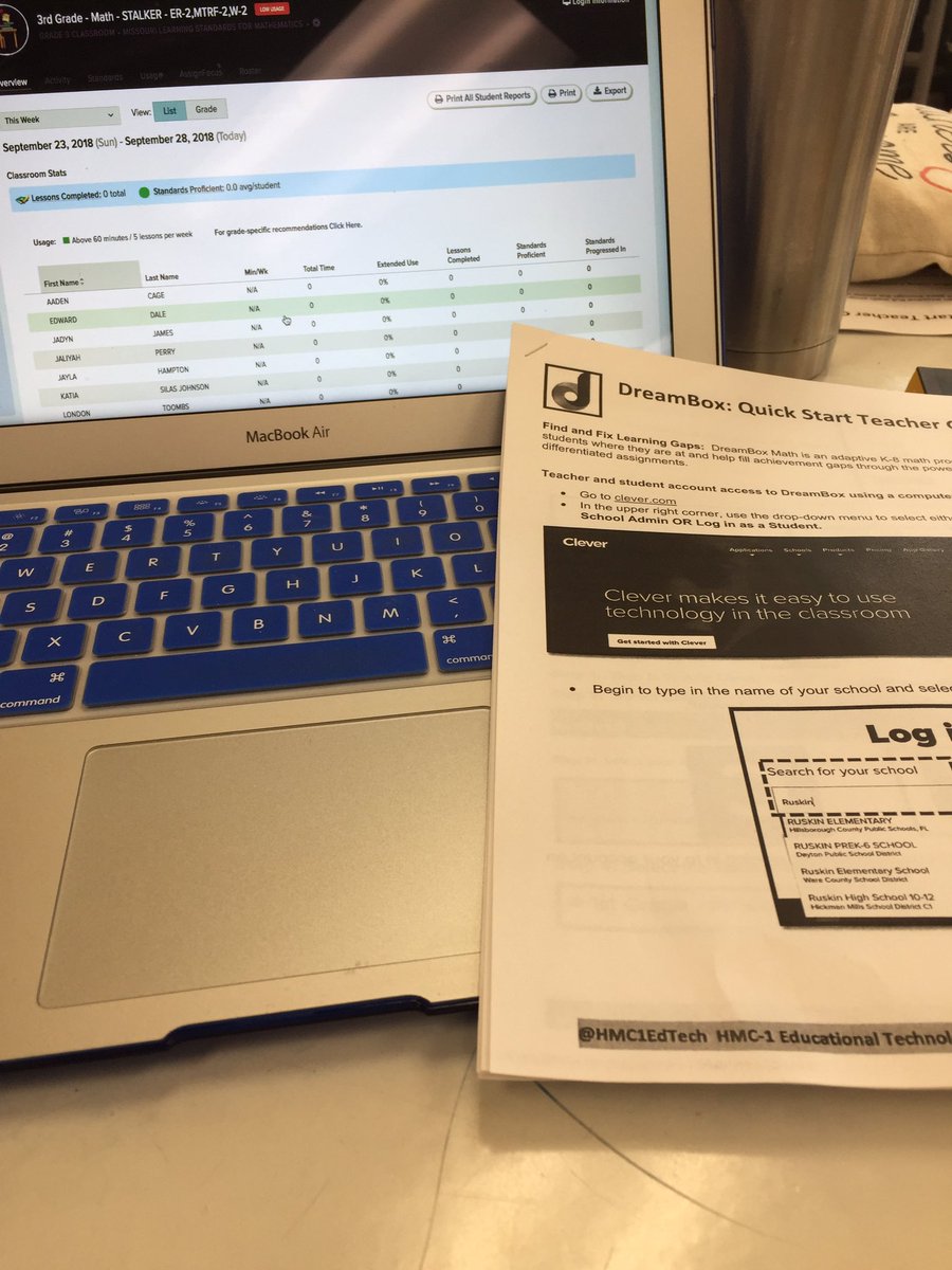 MrsStalkerHMC's tweet photo. Learning more about Dreambox to truly use this as a tool for not just my students but myself! #HMC1C&amp;IDay #HMC1proud https://t.co/4HmbIirxA4