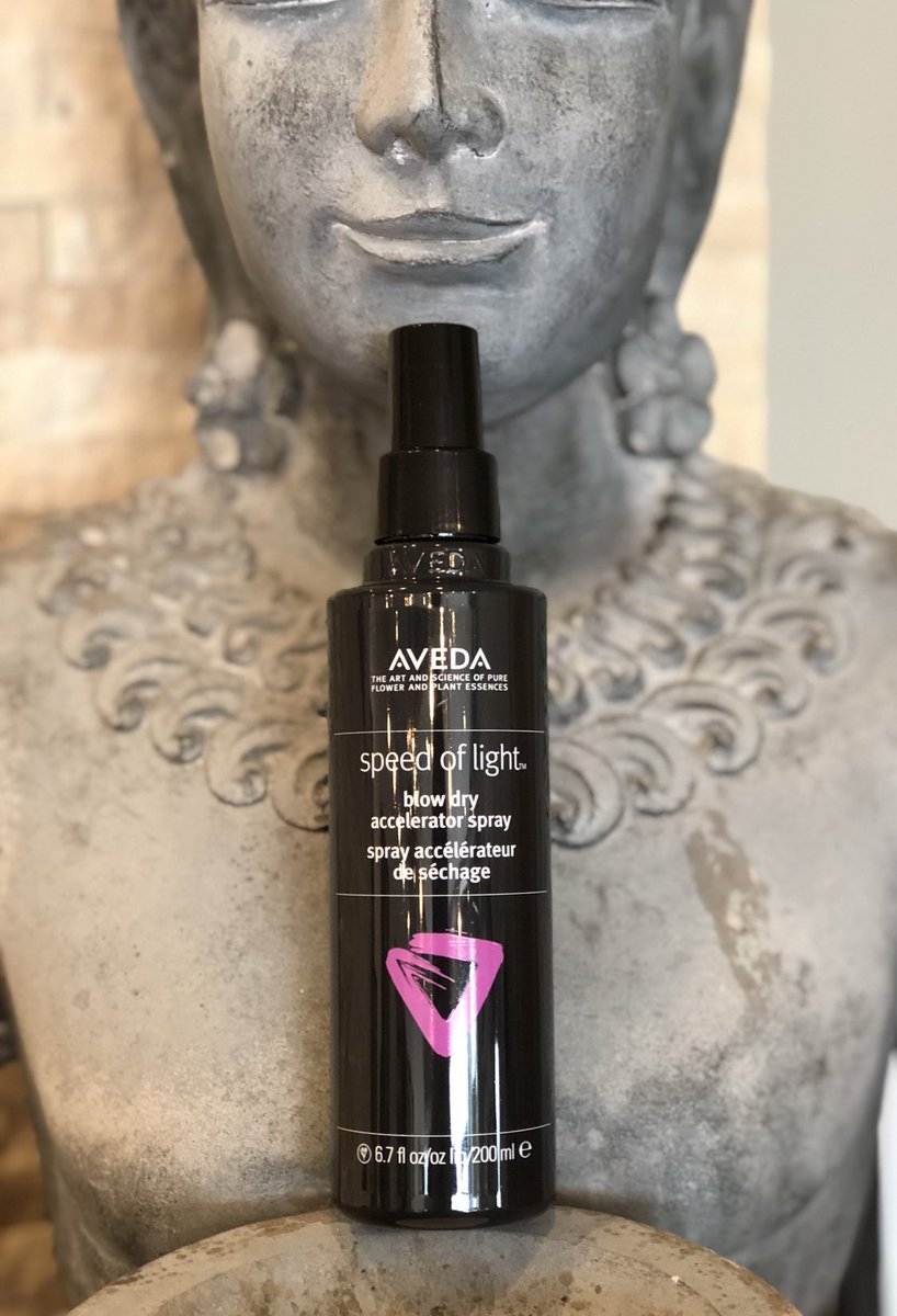VonKekel's tweet photo. Cut down on blow dry time and reduce breakage by 93% with Aveda’s NEW Speed of Light Blow Dry Accelerator Spray. Get your ideal style at home and spend less time doing it. Exclusively available in Aveda salons until the end of the year. @aveda #vkaveda https://t.co/gfENZOSJhY