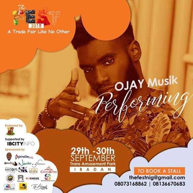 OJAY_MUZIK's tweet photo. TOMORROW!!! โกโกโกI'll be performing at #THEFEST2018. Come thru if you're in Ibadan. โค https://t.co/BhWtPHgubl