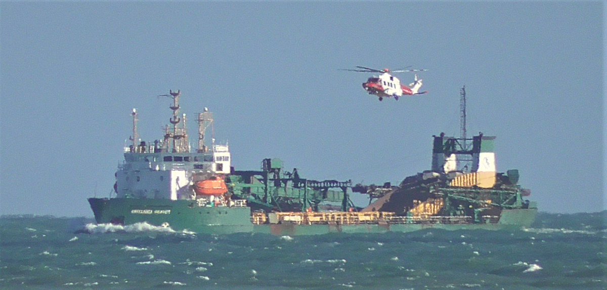 EyeDealKent's tweet image. Just watching the Britannia Beaver and Coastguard Helicopter off Deal this afternoon ... exercises I think