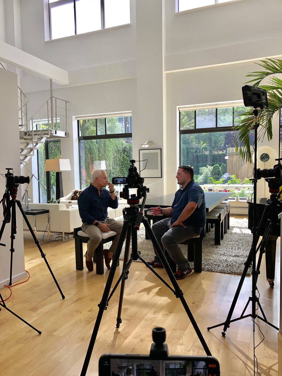 TYMcreative's tweet photo. Wonderful day with the ‘father of home theater’ and Executive Director of @rayvatheaters, @theokalomirakis. @MattTMontgomery #hometheater #tymcreative https://t.co/EkNHudXc0R