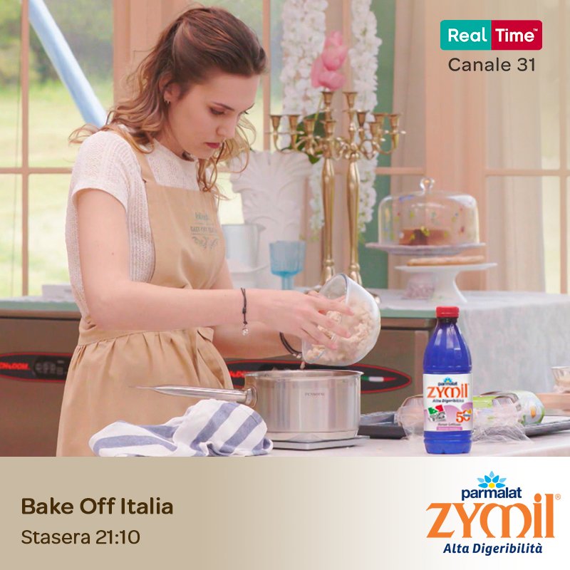 realtimetvit's tweet photo. Cosa dovranno preparare i concorrenti di #BakeOffItalia nella nuova puntata? Farina, uova, zucchero, latte #Zymil ed è pronto un dolce delizioso e digeribilissimo! 😋 #alcentopercento https://t.co/IBHv98jC5v