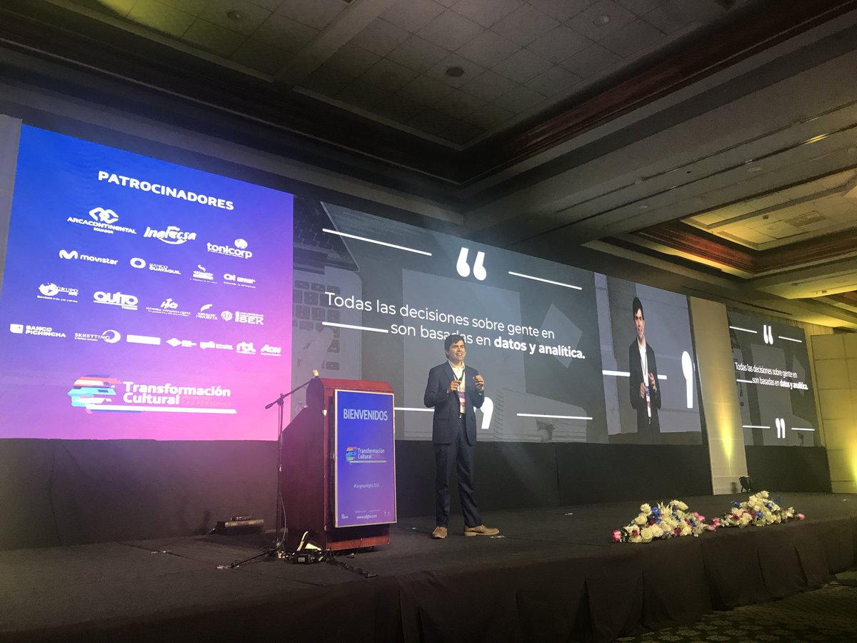 adghe_ecuador's tweet photo. Finaliza excelente conferencia “People+ Analytics” “Todas las decisiones sobre gente son basadas en datos y analítica” @Juansolor #PeopleAnalytics #CongresoAdghe2018 https://t.co/GtfM9KQUBE