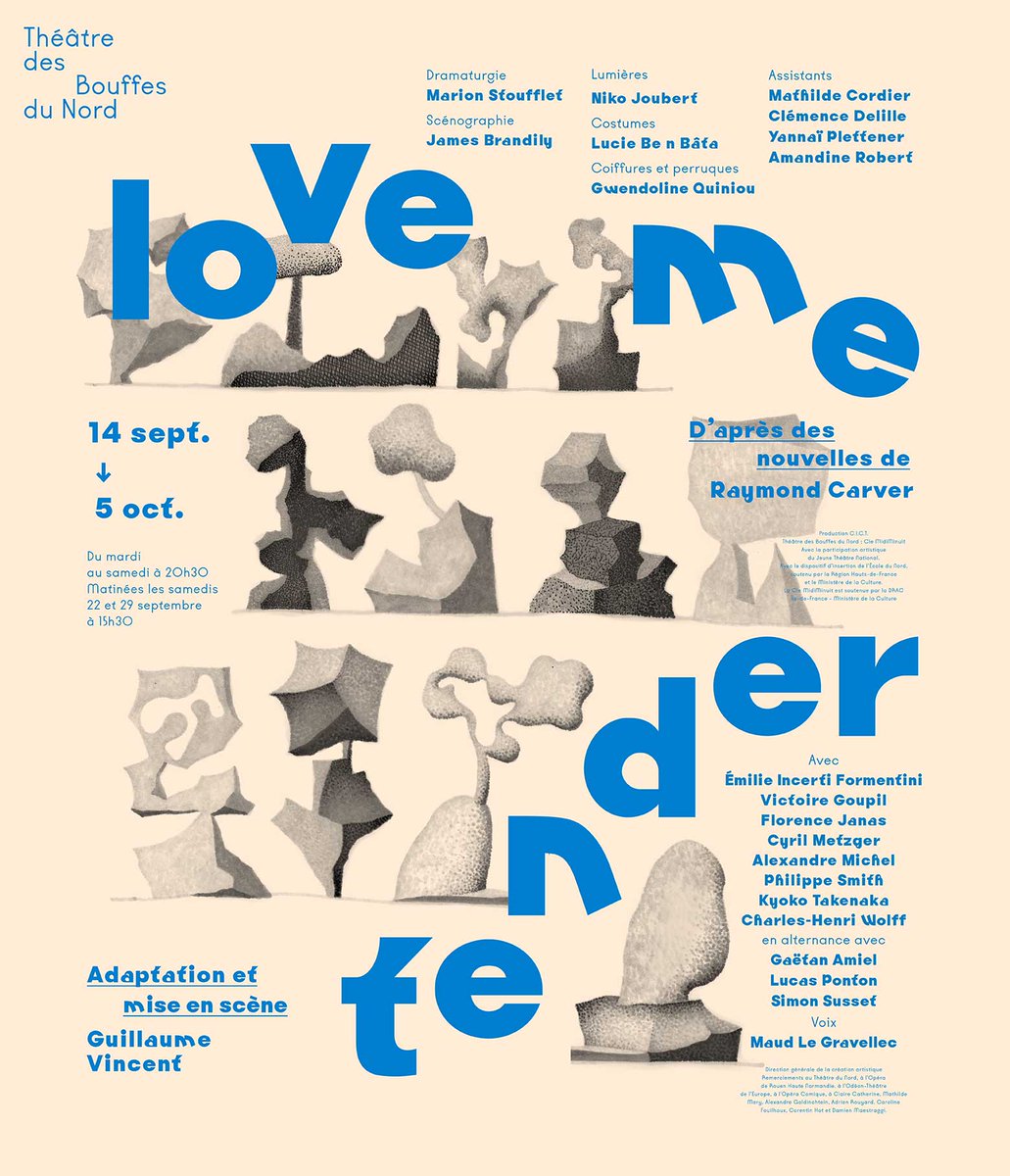 BouffesDuNord's tweet photo. • Et toujours... •

Ce week-end encore et jusqu'au 5 octobre, "Love me tender", la mise en scène de Guillaume Vincent (@CieMidiMinuit) d'après des nouvelles de Raymond Carver est au programme ! 
On s'y voit ? 👀 https://t.co/sG0J7gV6II