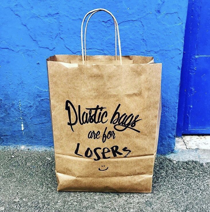 CARTIFCT's tweet photo. Bags with message #nomoreplastic #sustainability #withoutplastic https://t.co/L3wrF7qoXE