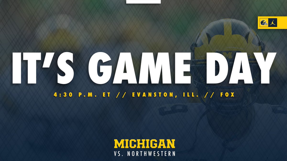 UMichFootball's tweet photo. GAME. DAY. 

#GoBlue https://t.co/h1WkMEhsWW