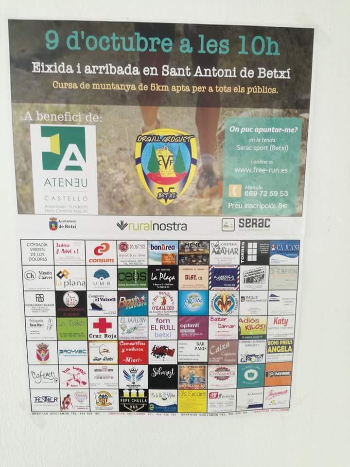 orgullgroguet's tweet photo. Ya falta menos. Un año más y como muchos ya sabréis la penya Orgull Groguet Betxi vuelve a realizar la cursa solidaria el 9 de octubre, este año ayudando a Ateneu Castellón. Si aún no te has enterado aún estas a tiempo para inscribirte. ¡Te esperamos, únete! https://t.co/HjEqV0BFIL