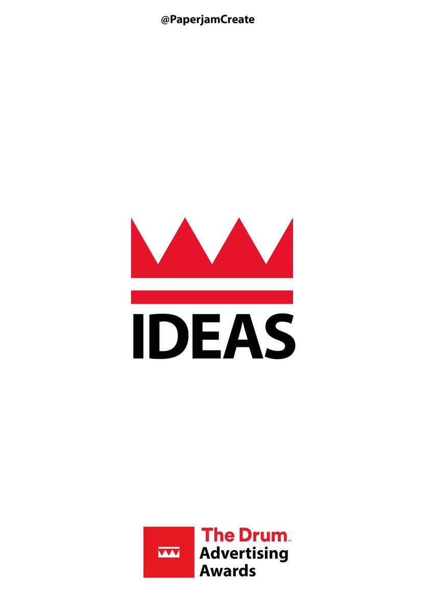 PaperjamCreate's tweet photo. @OneMinuteBriefs @TheDrum @TheDrumAwards #LongLiveAdvertising "The Idea is King" https://t.co/HkBU5s3jIV