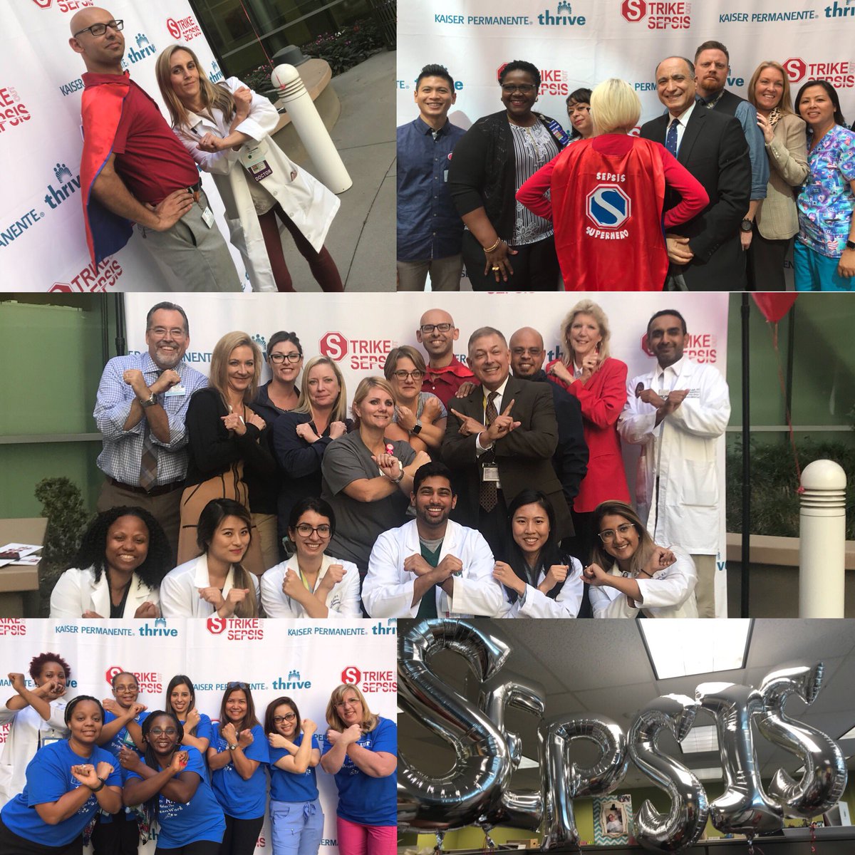 QualityKidDOc's tweet photo. Sepsis Awareness month cont.. @KPSanBernardino closing out month STRONG #StrikeOutSepsis >250,000 die/yr in US and >8mil die worldwide #sepsisbundle WE/KP leading the way @EdEllisonMD @AlexMMTri @MichaelKanterMD @kenrobmd @KPOCThrive @DianaShibaMD @TimothyDanielJ2 @SepsisAlliance https://t.co/GcatlBmhbo