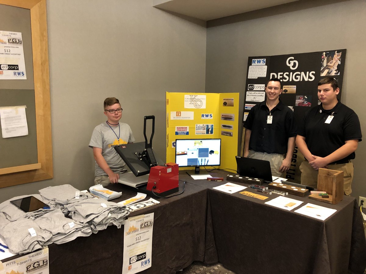 KOHSTechEd (@kohs_teched) on Twitter photo <a href="/KOHS_TechEd/">KOHSTechEd</a> <a href="/G_O_Designs/">Golden Oaks Designs</a> #EdCorp students selling hand-made products and interacting with attendees at the Pittsburgh EntreEd Forum #koproud <a href="/EdCorps/">EdCorps</a> <a href="/RWScholars/">Real World Scholars</a> <a href="/HFTforSchools/">Harbor Freight Tools for Schools</a> <a href="/KOHS_TechEd/">KOHSTechEd</a> <a href="/G_O_Designs/">Golden Oaks Designs</a> #EdCorp students selling hand-made products and interacting with attendees at the Pittsburgh EntreEd Forum #koproud <a href="/EdCorps/">EdCorps</a> <a href="/RWScholars/">Real World Scholars</a> <a href="/HFTforSchools/">Harbor Freight Tools for Schools</a>
