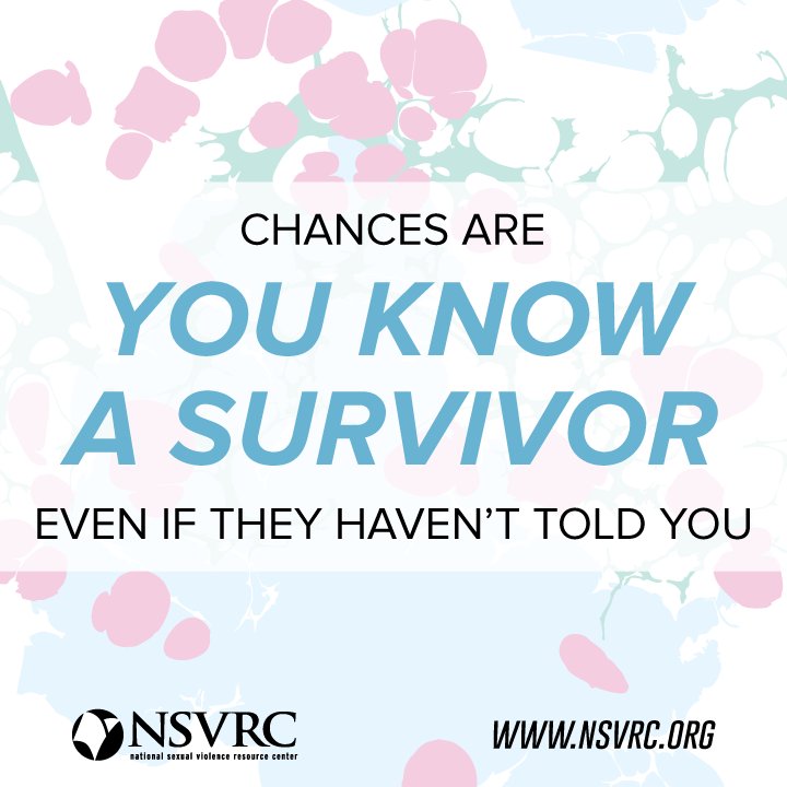 NSVRC's tweet image. Think about how your words may impact those around you. When you hear comments that blame victims or make light of sexual assault, speak up so others know you don’t agree. #BelieveSurvivors